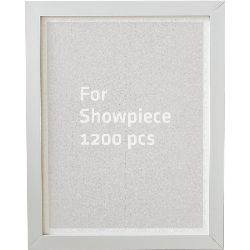 Pintoo Jigsaw Puzzle Frame Tailor-made 1200 Pieces Puzzle ONLY - Cool Gray - Effortless & Toolless Assembly NO Glue Required [W1064] - Image 1